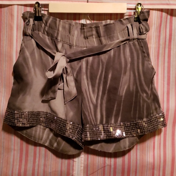 Buckle Pants - Buckle Grey Swirl Paper Bag Shorts